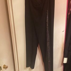 Joseph Ribkoff Black Pants with Glitter Accent